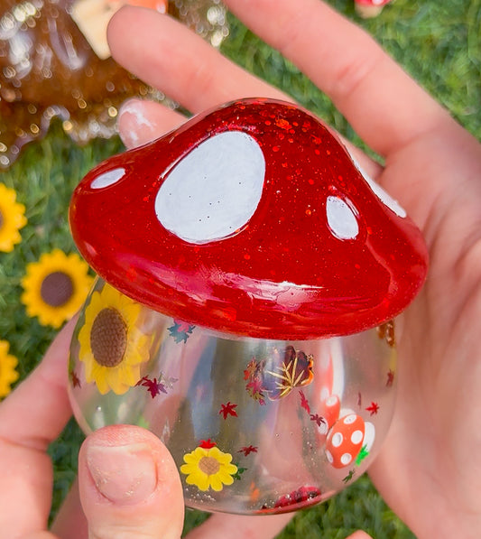 Mushroom & Toadstool Magical Trinket Jar