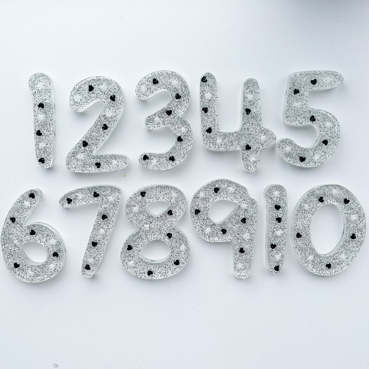 Child Friendly Rainbow Resin Numbers 1-10 XL and Regular Size