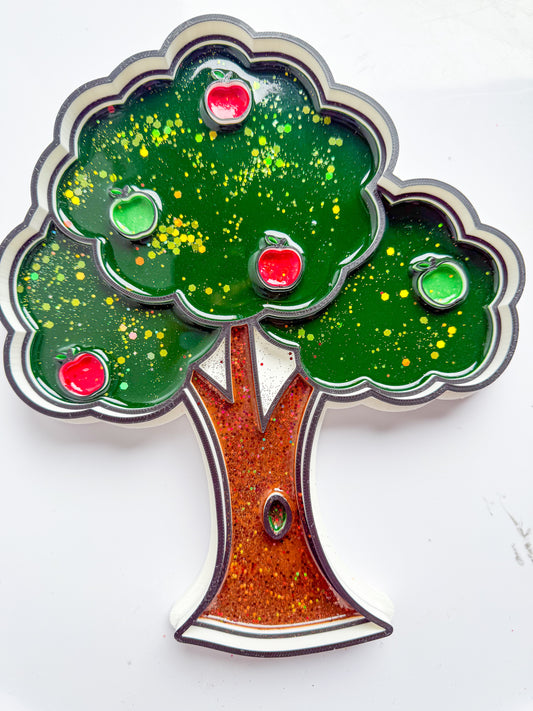 Apple tree tray - slight imperfection at back