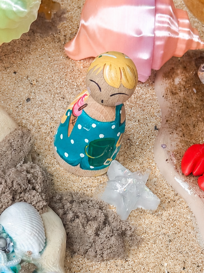Seaside Peg Doll by MuckyDucky