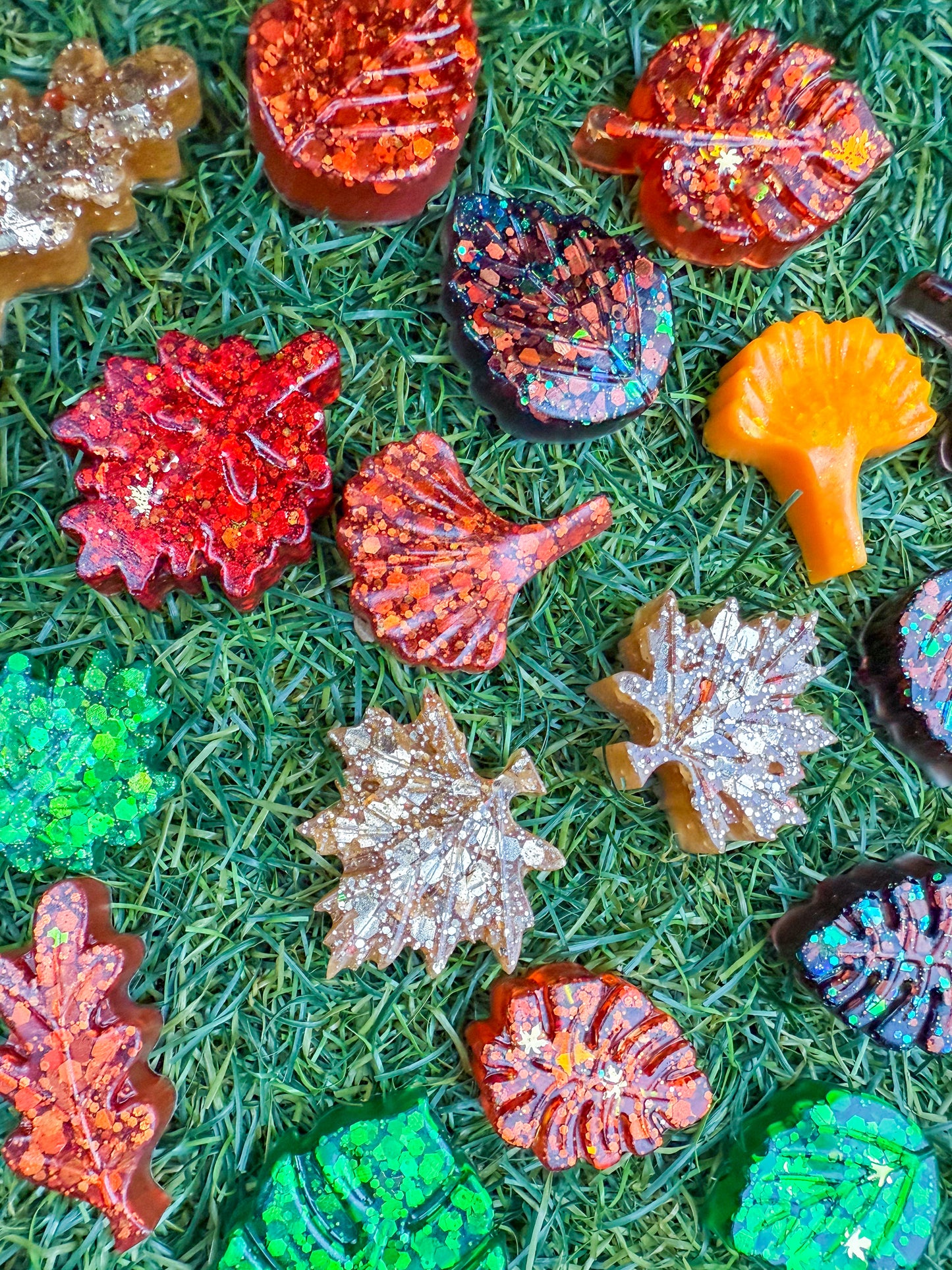 Autumn Chunky Leaf loose parts