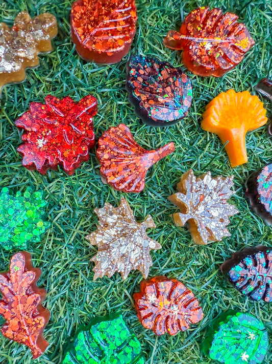 Autumn Chunky Leaf loose parts