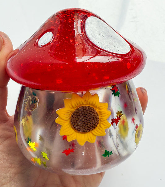 Autumn Toadstool Trinket Jar