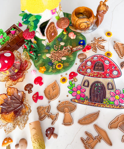 Enchanted Mushroom Cottage Tinker Tray