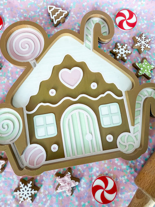 Magical Gingerbread House Sensory Tray
