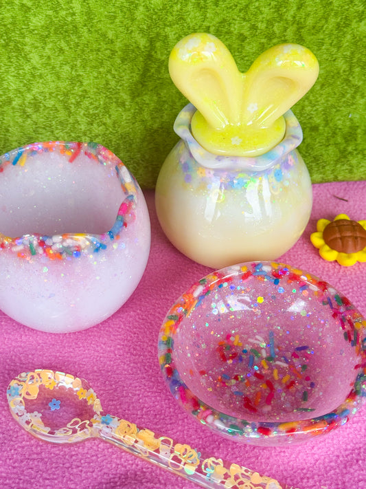 Sprinkle Easter Egg, Bowl and Spoon Set