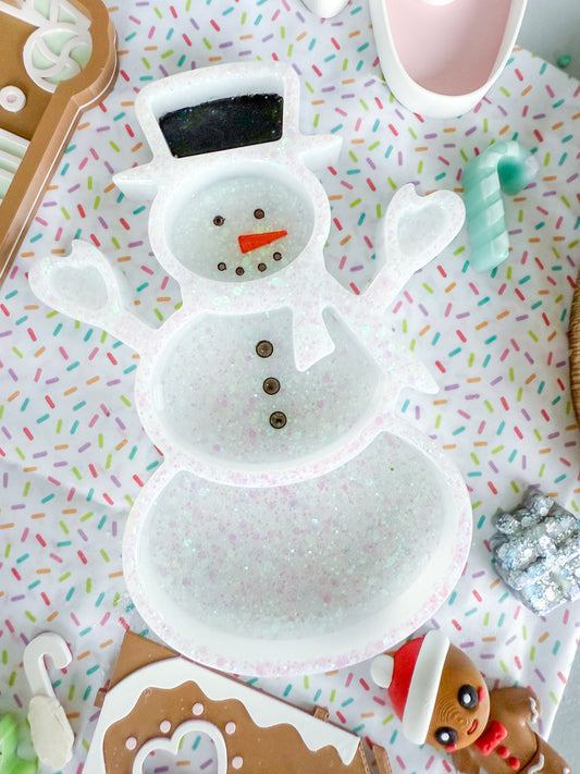 Snowman Sensory Tinker Tray