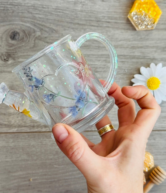 Spring themed mini watering can