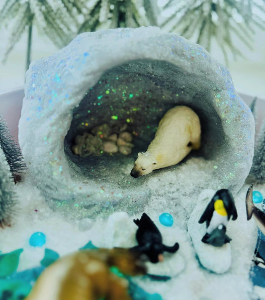 Icy Sparkling Frozen Cave