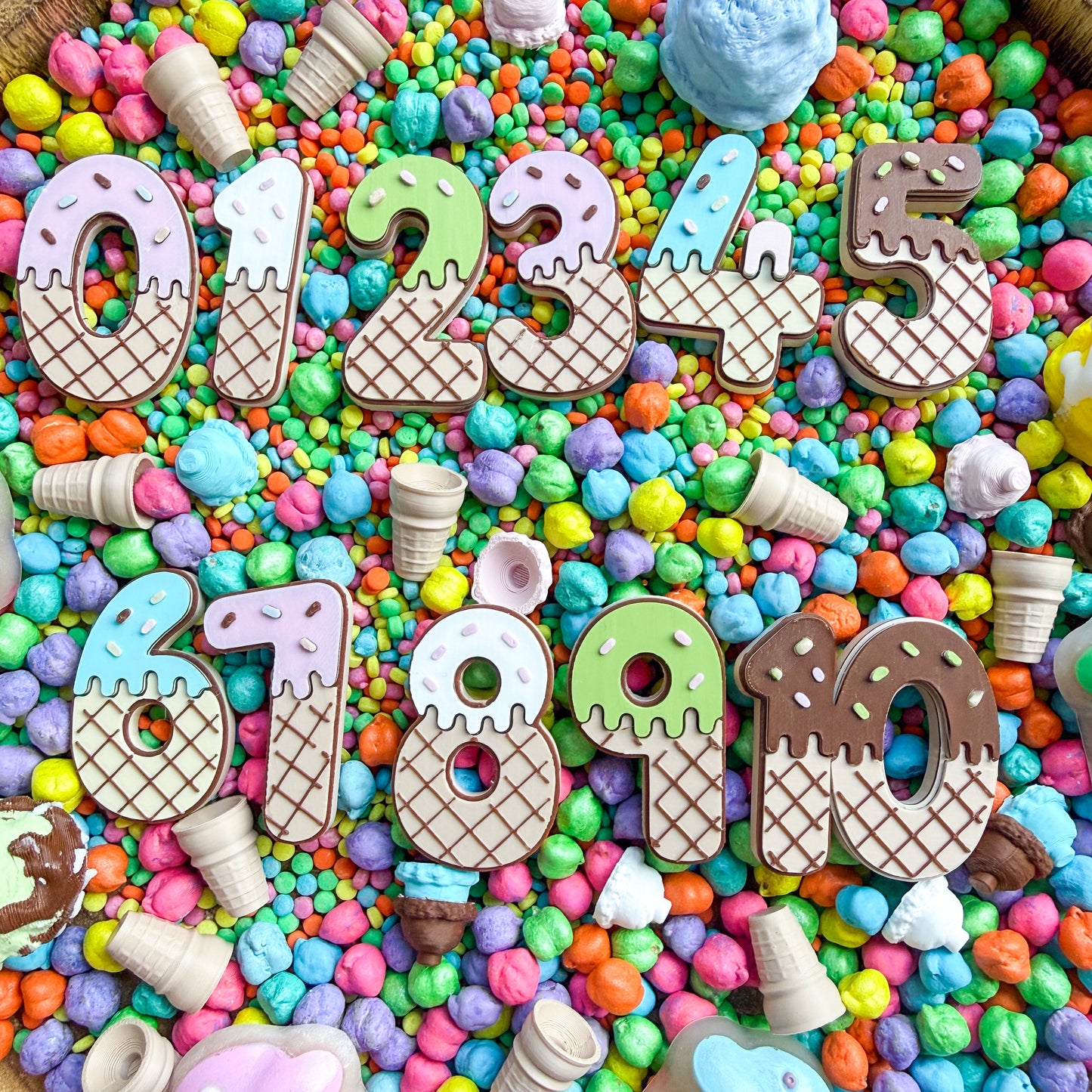 Ice Cream Number Set 0-10
