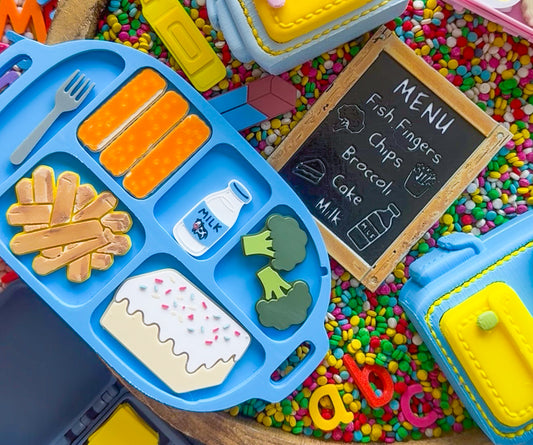 School Dinner Tray Play Set