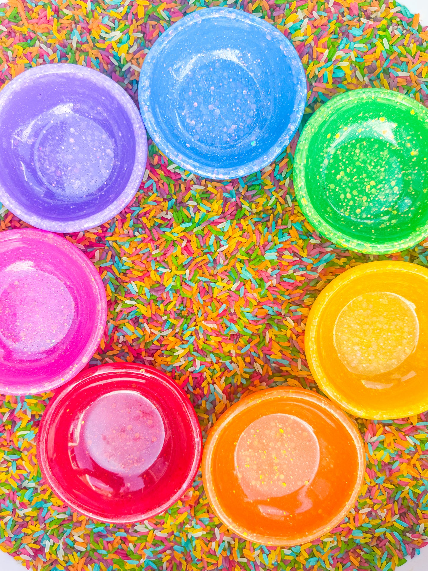 Rainbow Rice Sensory Mix