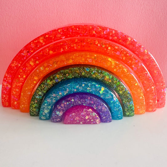 Large Resin Rainbow Stacker