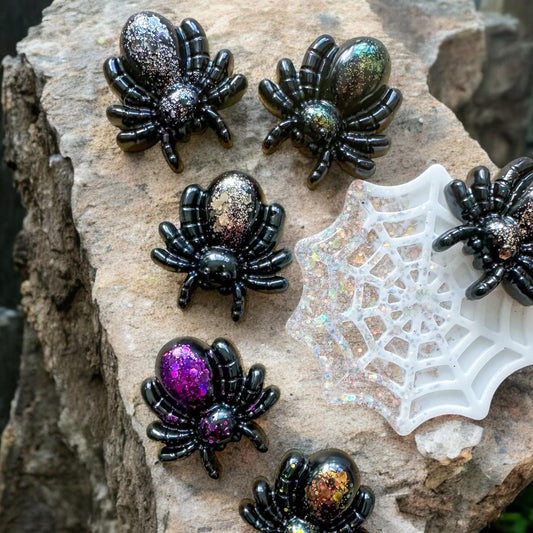 Mix of Spooky Spiders and Web