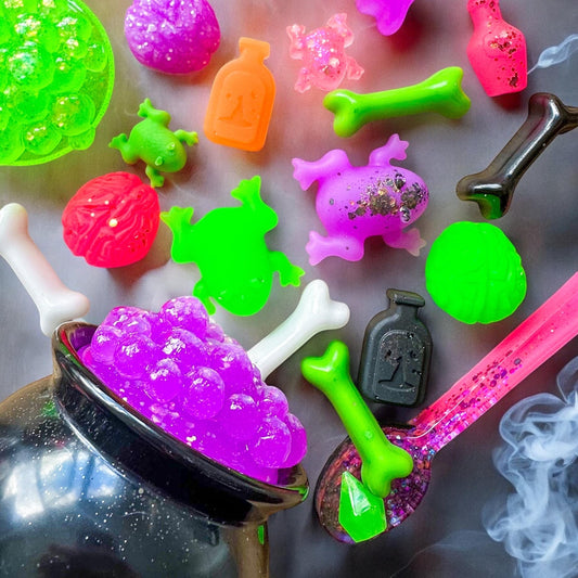 Mix of Neon Halloween Sensory Resin Loose Parts